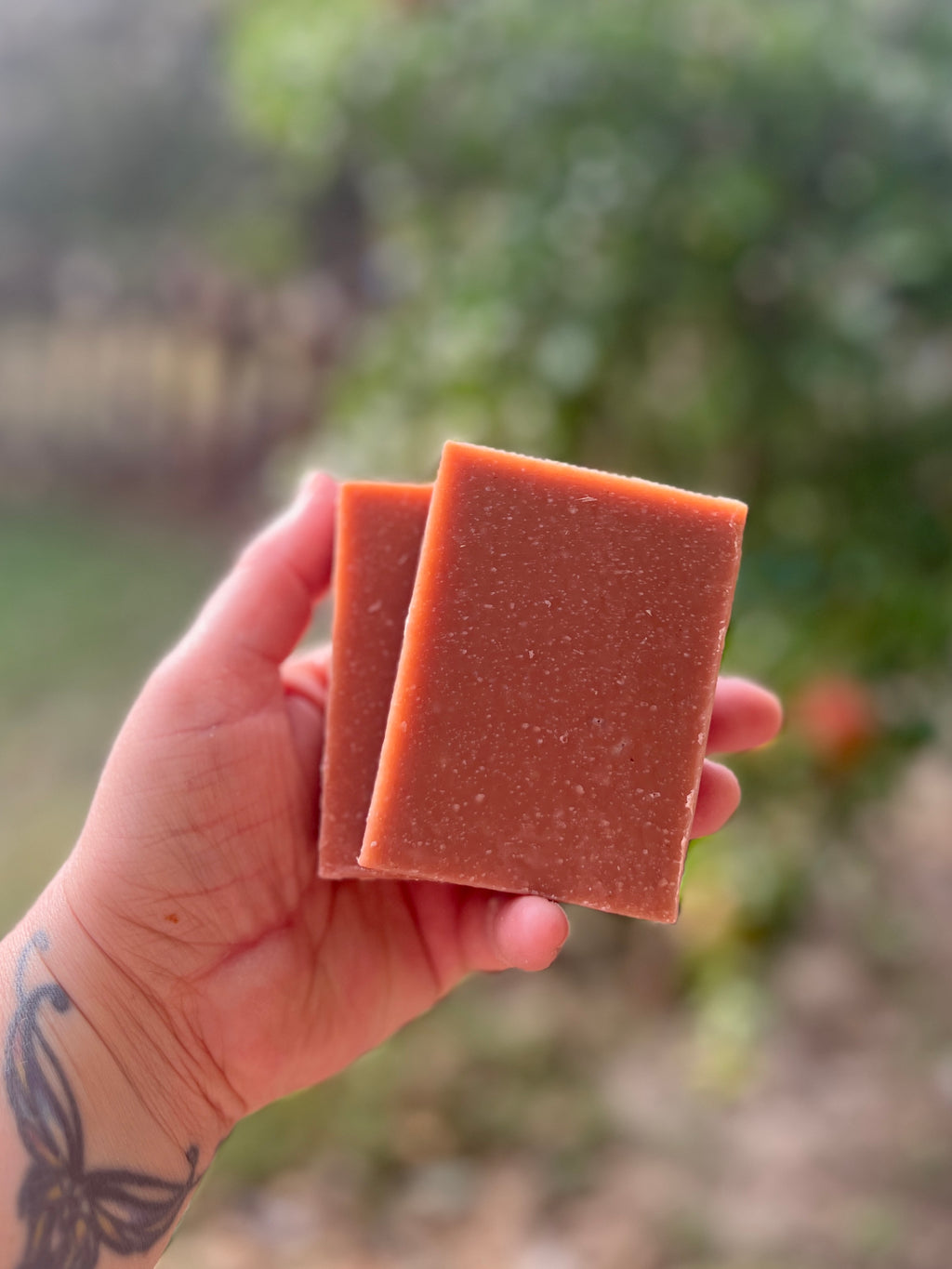 Rose Clay & Coconut Cold Process Soap • Rose Geranium, Bergamot and Patchpuli Essential Oils • Vegan • All Natural • Palm Oil Free