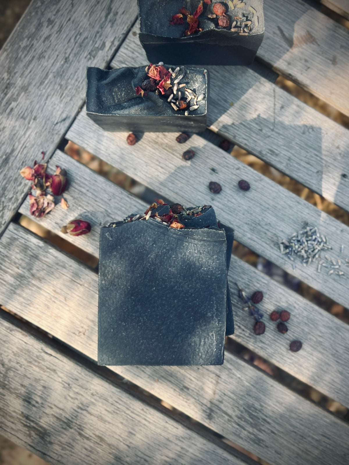 Practical Magic (Pre-Order) NO SHEA ADDED ~ Herbal Infused Black Soap ~ Lavender, Rosemary, Mugwort & Hawthorne Berries (Copy)