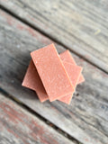 Rose Clay & Coconut Cold Process Soap • Rose Geranium, Bergamot and Patchpuli Essential Oils • Vegan • All Natural • Palm Oil Free