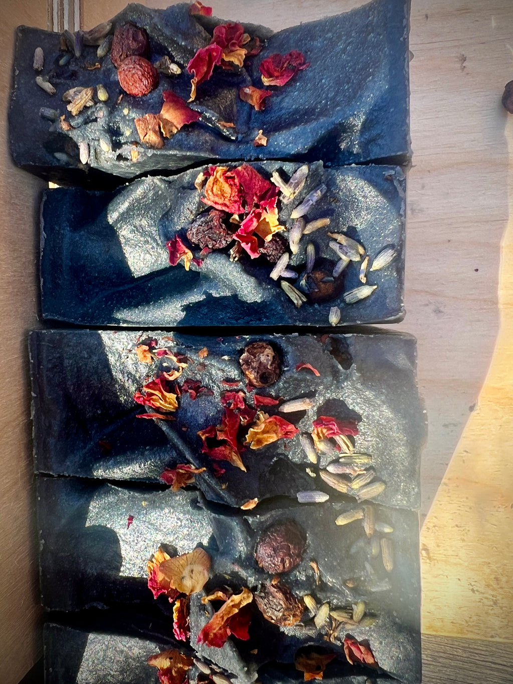 Practical Magic (Pre-Order) NO SHEA ADDED ~ Herbal Infused Black Soap ~ Lavender, Rosemary, Mugwort & Hawthorne Berries (Copy)