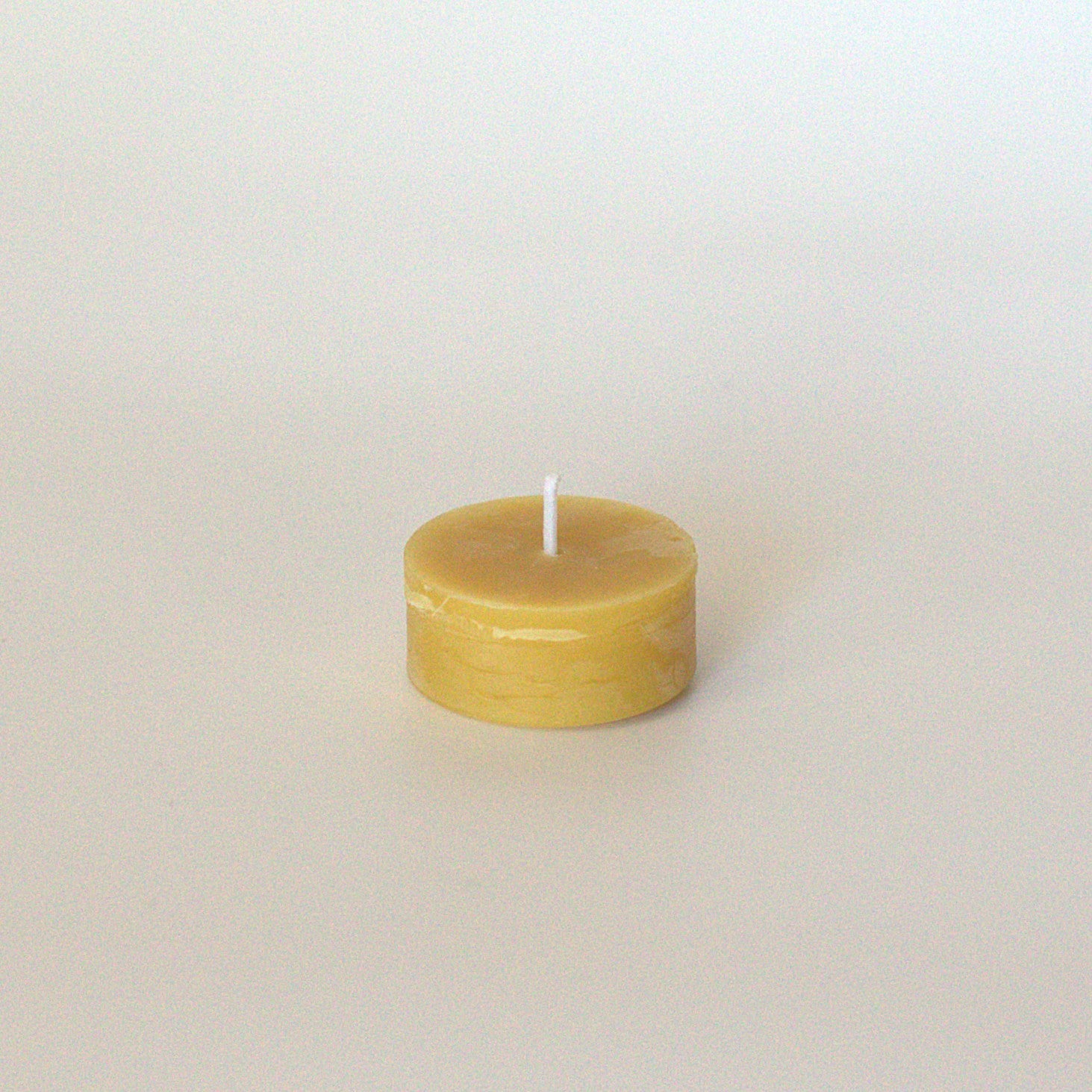 100% Beeswax Tea Lights (Cup-less), hand-dipped, natural honey aroma, Set of 12