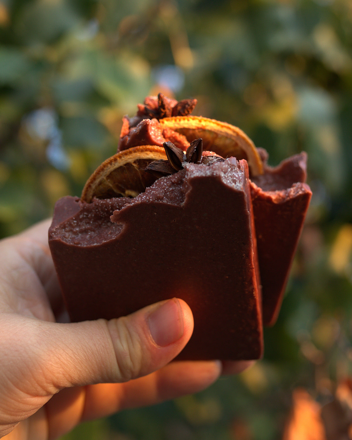 Mulled Wine ~ Yuletide Soap with Red Wine, Orange, Cinnamon ~ Raw Honey, Madder Root & Rhubarb