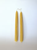 100% Beeswax tapers, hand-dipped, natural honey aroma, pair of bundle (Copy)